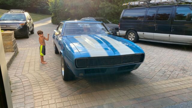 1968 Blue Chevrolet Camaro Coupe