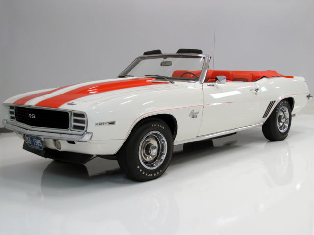 1969 White Chevrolet Camaro Convertible