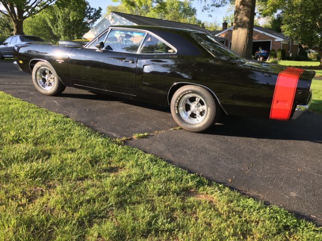 1969 Black Dodge Coronet Coupe