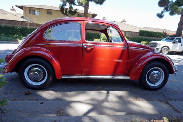 1966 Red Volkswagen Beetle - Classic Coupe