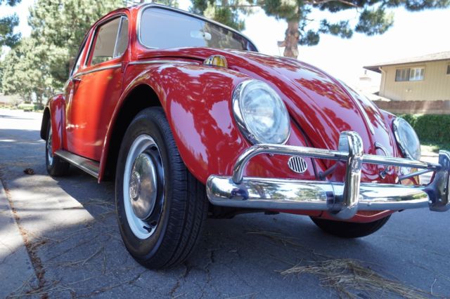 1966 Red Volkswagen Beetle - Classic Coupe