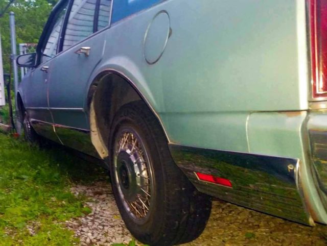 1989 Blue Oldsmobile Ninety-Eight Sedan