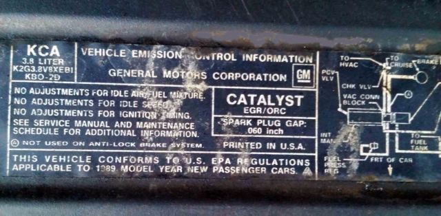 1989 Blue Oldsmobile Ninety-Eight Sedan