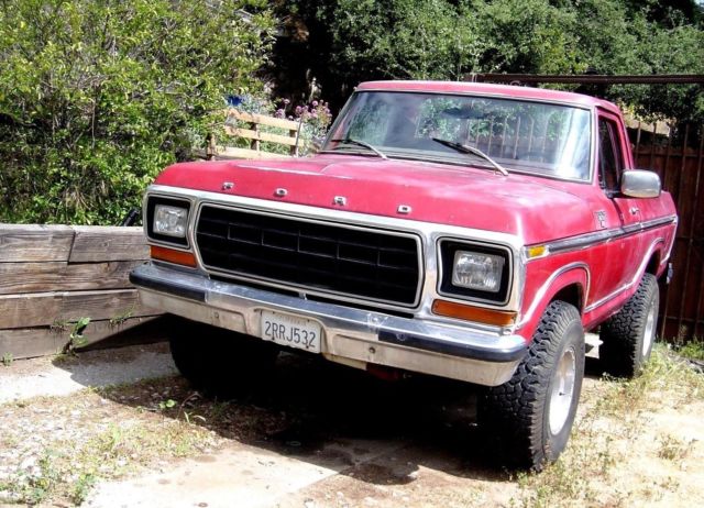 1978 Red Ford Bronco SUV
