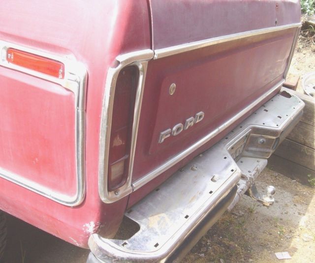 1978 Red Ford Bronco SUV