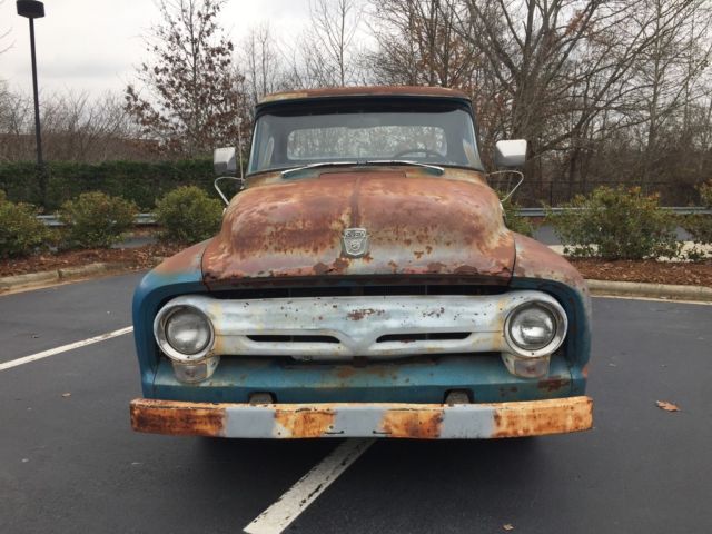 1956 Blue Ford F-100 Standard Cab Pickup