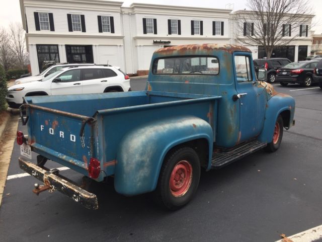 1956 Blue Ford F-100 Standard Cab Pickup