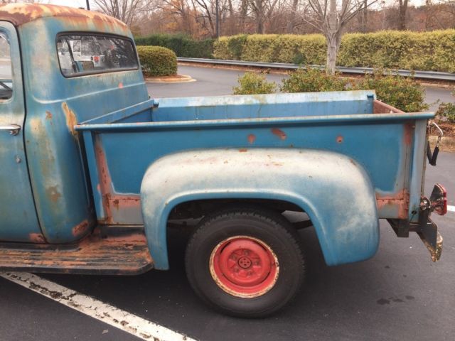 1956 Blue Ford F-100 Standard Cab Pickup