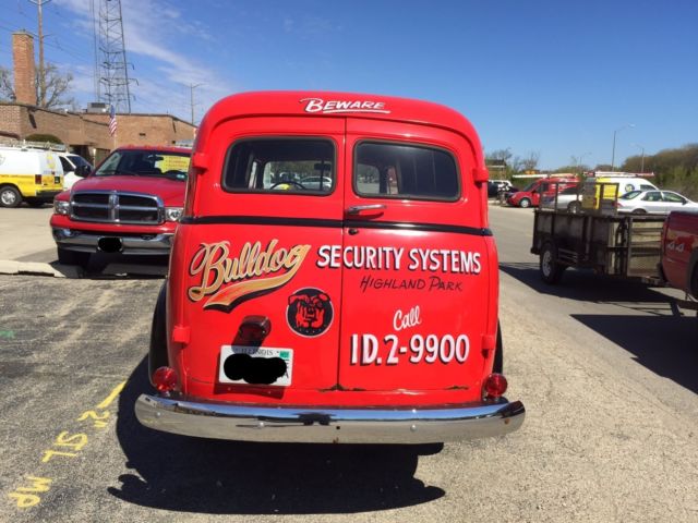 1951 Red GMC Panel Van Van