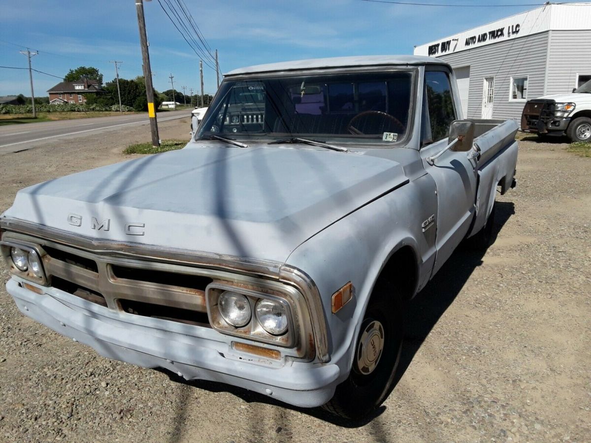 1969 GRAY PRIMER GMC Sierra 1500 Standard Cab Pickup