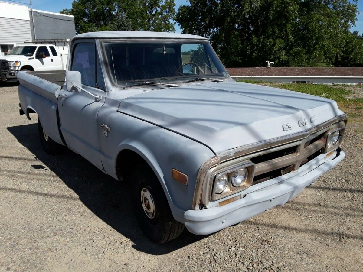 1969 GRAY PRIMER GMC Sierra 1500 Standard Cab Pickup