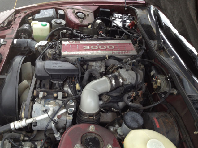 1987 Burgundy Nissan 300ZX Hatchback