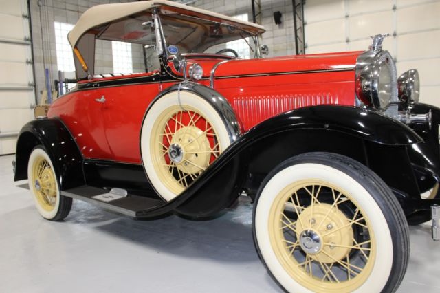 1931 Red/Black Ford Model A Roadster
