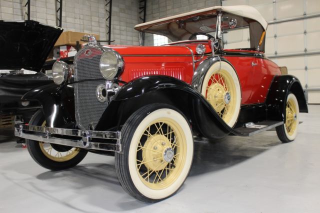 1931 Red/Black Ford Model A Roadster