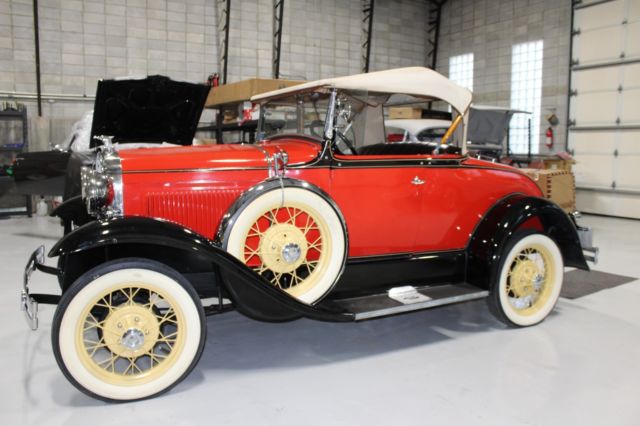 1931 Red/Black Ford Model A Roadster