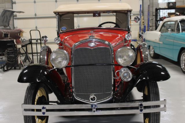 1931 Red/Black Ford Model A Roadster