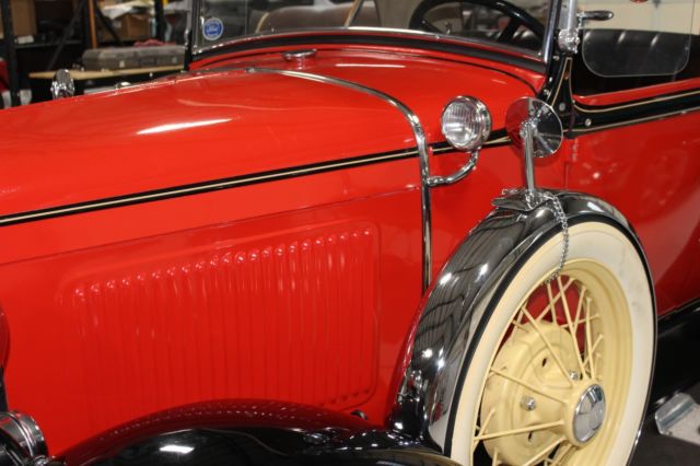1931 Red/Black Ford Model A Roadster