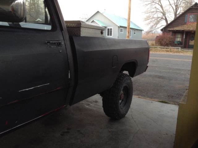 1991 Black Dodge Ram 2500 Cab & Chassis