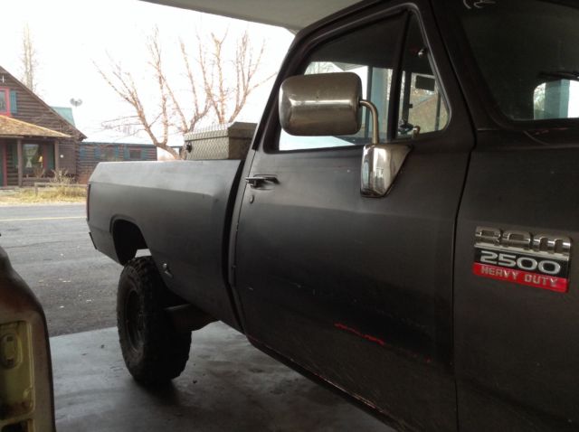 1991 Black Dodge Ram 2500 Cab & Chassis