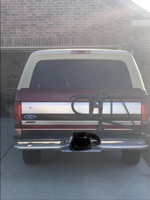 1994 Burgundy Ford Bronco SUV