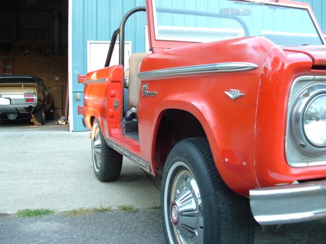 1968 Orange Ford Bronco SUV