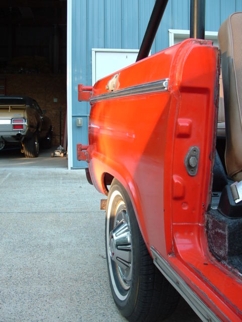 1968 Orange Ford Bronco SUV