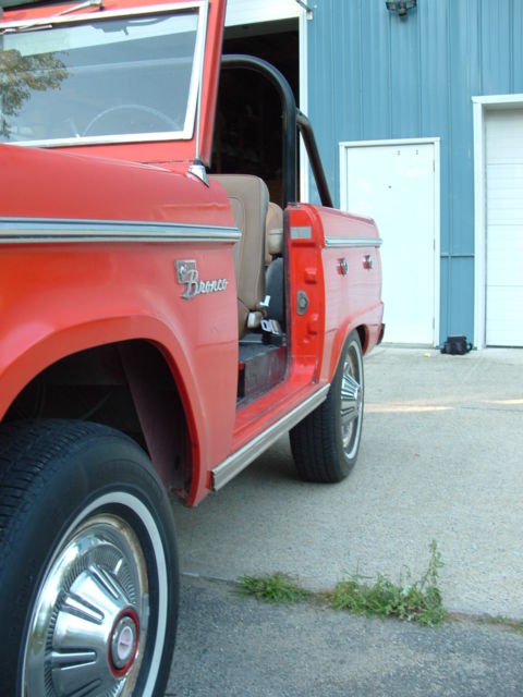 1968 Orange Ford Bronco SUV
