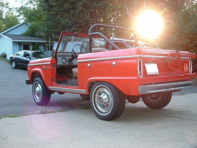1968 Orange Ford Bronco SUV