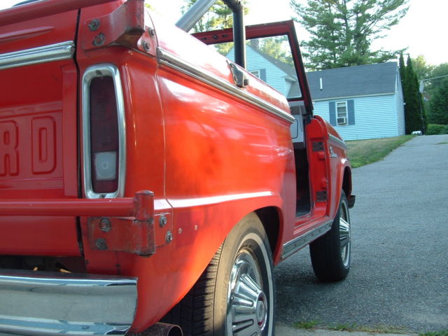 1968 Orange Ford Bronco SUV