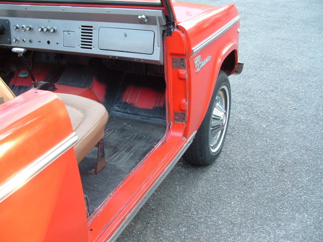 1968 Orange Ford Bronco SUV