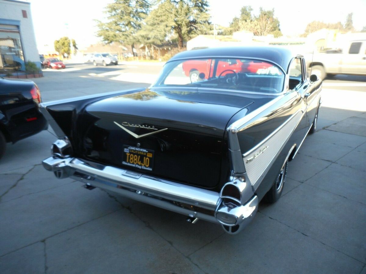 1957 Black Chevrolet Bel Air/150/210 Coupe