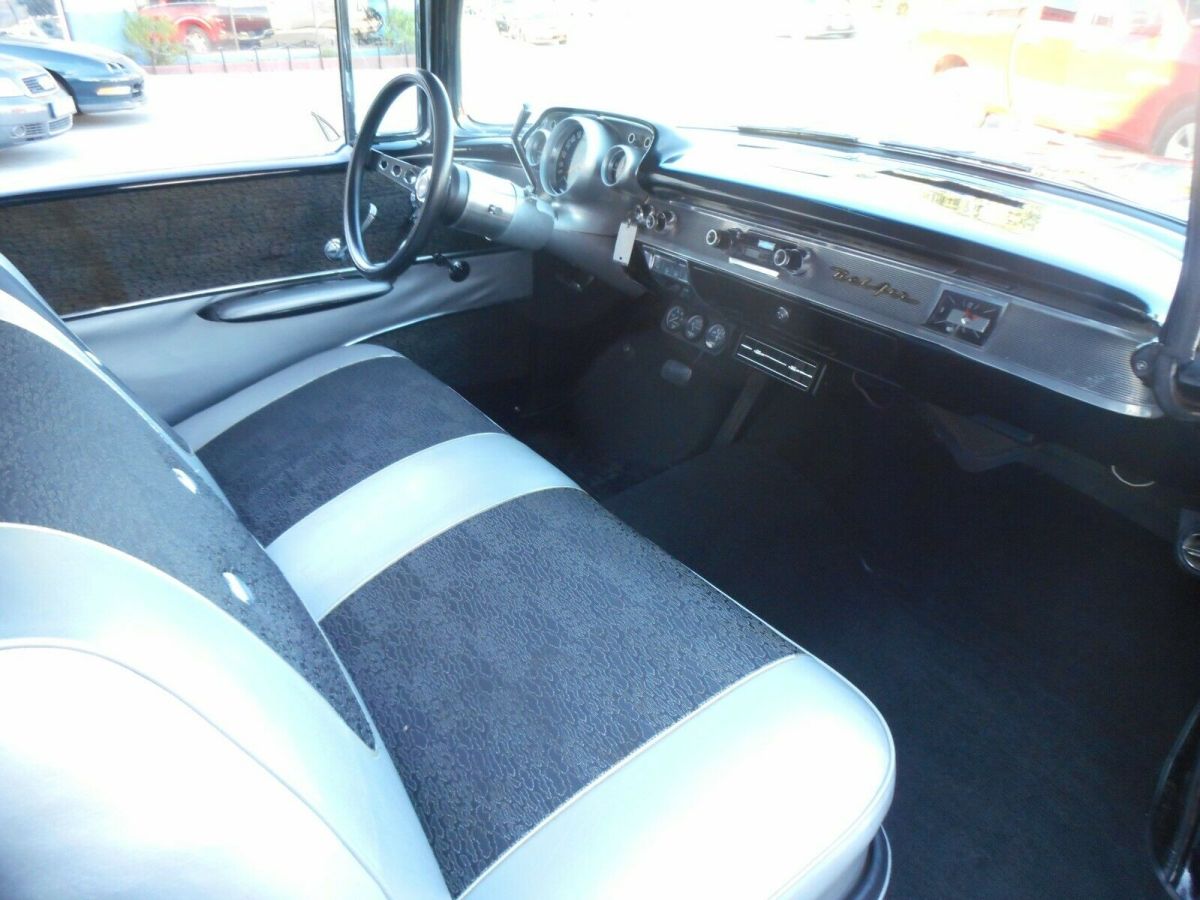 1957 Black Chevrolet Bel Air/150/210 Coupe