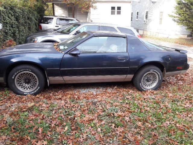 1986 Midnight shade blue Pontiac Firebird 2 door
