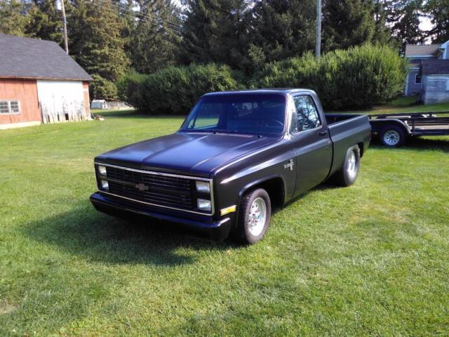 1982 Black Chevrolet C-10