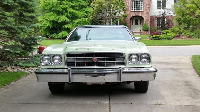 1973 Green Ford Torino Coupe