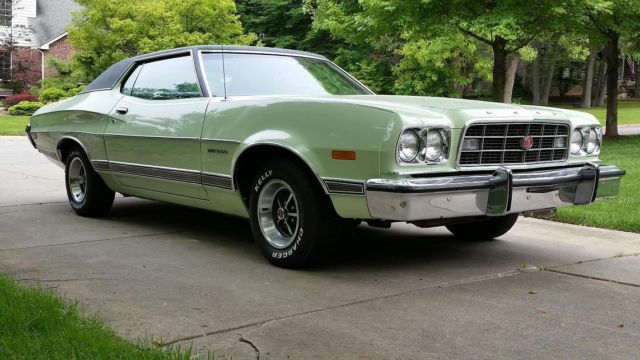1973 Green Ford Torino Coupe