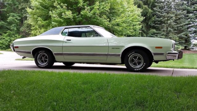 1973 Green Ford Torino Coupe