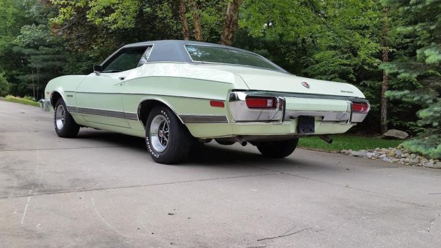1973 Green Ford Torino Coupe