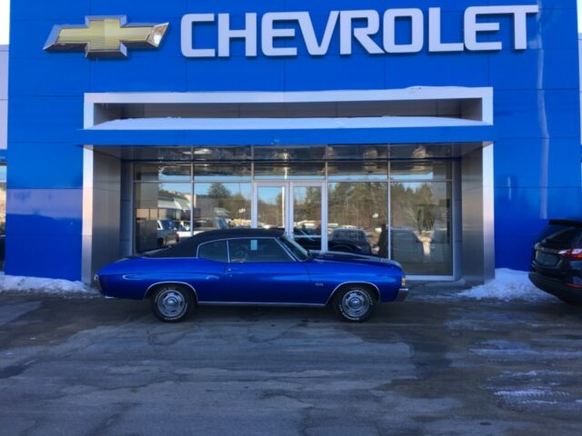1972 Blue Chevrolet Chevelle Coupe