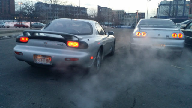 1993 Silver Mazda RX-7 coupe
