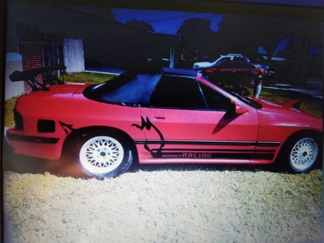 1988 Red Mazda RX-7 Convertible