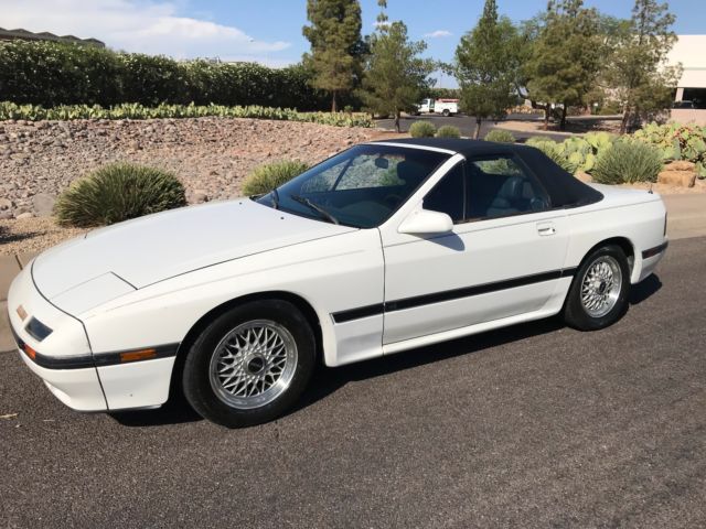 1988 White Mazda RX-7 Convertible