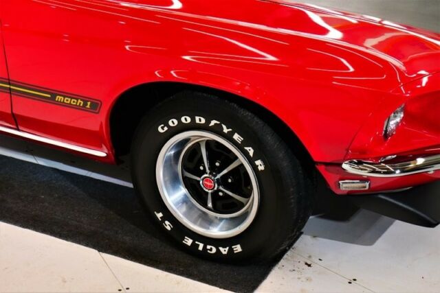 1969 Red Ford Mustang Fastback