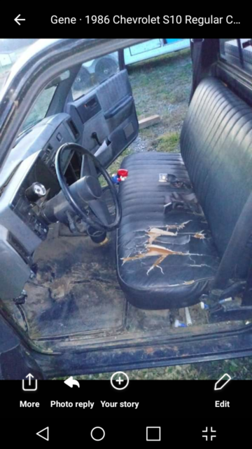 1986 Black Chevrolet S-10 Standard Cab Pickup