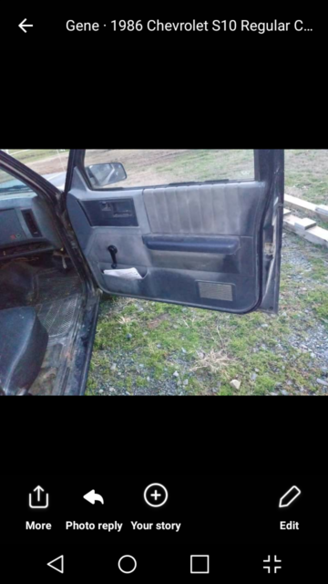 1986 Black Chevrolet S-10 Standard Cab Pickup