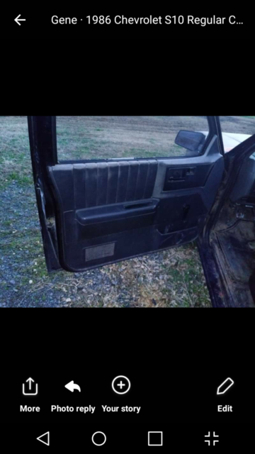 1986 Black Chevrolet S-10 Standard Cab Pickup