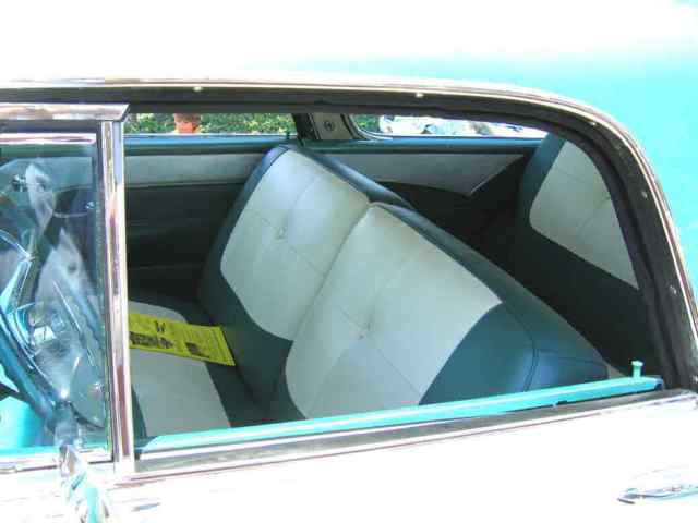 1955 Turquoise Blue metalic  and White Mist Pontiac Safari Wagon Wagon