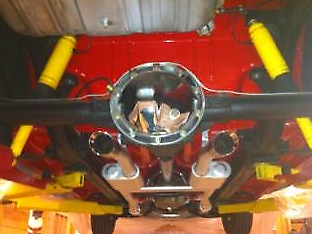 1955 Red/Black Chevrolet Bel Air/150/210 2 DR Post