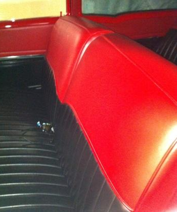 1955 Red/Black Chevrolet Bel Air/150/210 2 DR Post