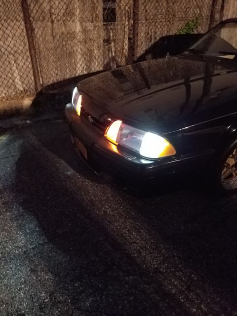 1989 Black Ford Mustang Hatchback